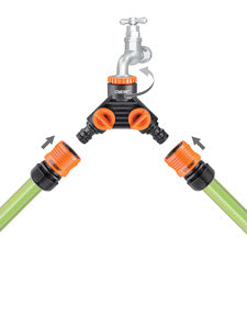 8599 Claber Double tap connector