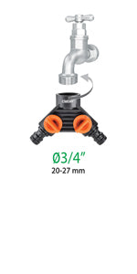 8599 Claber Double tap connector