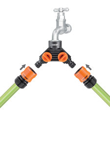 8599 Claber Double tap connector