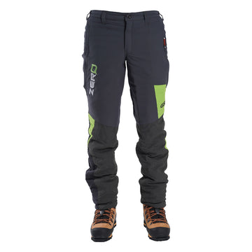 Clogger Zero Gen2 Light and Cool Men's Chainsaw Trousers - Grey/Green